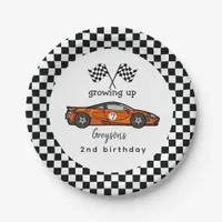 Two Fast Race Car Boy 2nd Birthday Party Paper Plates