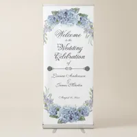 Forget-Me-Not Flowers Watercolor Elegant   Retractable Banner