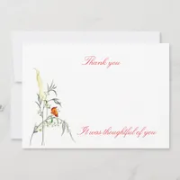 Flat Thank You Card