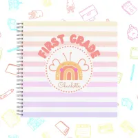First Grade Rainbow Personalized Notebook
