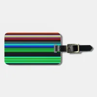 Thin Colorful Stripes - 1 Luggage Tag