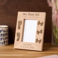 Our Sweet Girl | New Baby Personalized Etched Frames