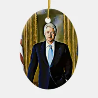 Bill Clinton 42nd President Keepsake Ornament