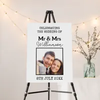 Mr And Mrs Photo Black And White Welcome Sign