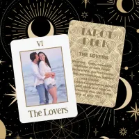 The Lovers Tarot Meaning | Gold Bronze Photo Card