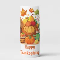 Thanksgiving Pillar Candle