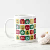 Modern Christmas Santa Tree Ornaments Snowman  Coffee Mug