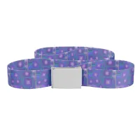 Geometric Harmony in Blues and Purples Belt