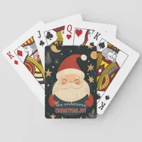 Customizable Happy Santa Poker Cards