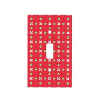 Christmas Holiday Charm Pattern 02 -  Light Switch Cover