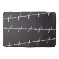 Barbed Wire Design  Bath Mat