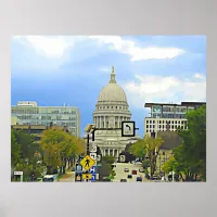 Madison Wisconsin, Digital Art, Wall Art