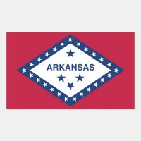 Arkansas State Flag Rectangular Sticker