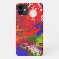 Color Pop | Red Blue Fluid Art iPhone 11 Case