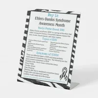 May is Ehlers-Danlos Syndrome Awareness Month Pedestal Sign