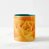 Orange Rose Two-Tone Coffee Mug