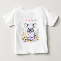 Personalized Baby Koala Bear  Baby T-Shirt