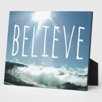 Believe Motivational Saying Plaque