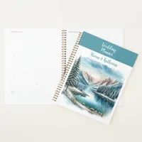 Watercolor Winter Lake Planner