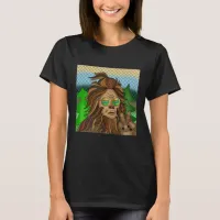 Retro Bigfoot | Vintage Colors Sasquatch Pop Art  T-Shirt