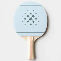 Blue Stars Ping Pong Paddle