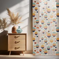 Bauhaus Geometric Abstract Pattern#1 ID1068 Sheer Curtains