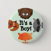 It's a Boy Birth Announcement Button