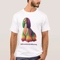 Colorful Afghan Hound T-Shirt