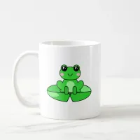 Personalized Cute Frog | Name in Heart Coffee Mug