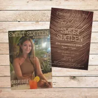 Sweet Sixteen Photo Magazine Birthday Invitation