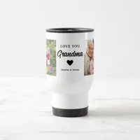 Modern Collage Photo Love You Grandma Best Gift Travel Mug