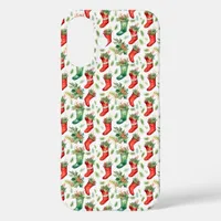 Green and Red Christmas Stockings iPhone 16 Case