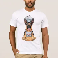 Culinary Canine: Baker German Shepard With Loaf T-Shirt