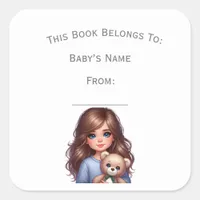 Customize Girl Book Plate