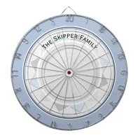 Nautical Sailing Ocean Compass Personalized Text Dart Board