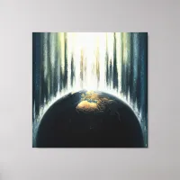 *~*  Light over Dark Earth Cosmic  AP70   Canvas Print