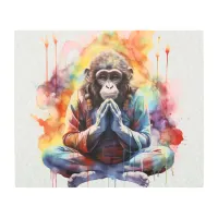 *~* Chimpanzee Ape Rainbow SC5   Metal Print