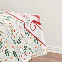 Berry Branch Eat, Drink Be Merry Christmas Party Tablecloth