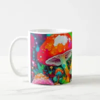 Watercolor Abstract Mushrooms Coffee Mug