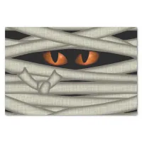 Mummy Eyes Halloween Orange ID685 Tissue Paper