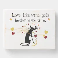 Love Like Wine Valentine Wooden Box Sign