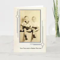 Two Adorable But Unknown Boys Card