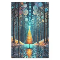 Iridescent Holiday Dream 🎄 Glowing Christmas Tree Tissue Paper