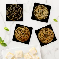 Set of Celtic Knotwork Designs Coaster Set