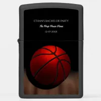 Basketball Players Black and Orange Bachelor party Zippo Lighter