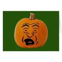 Jack o' Lantern Scared Face, Halloween Pumpkin