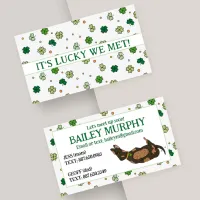 Kid's Lucky Clover Play Date Mommy Contact Card