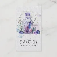 *~* Cosmos Stars Sky Crystals Mason Jar Universe Business Card