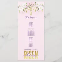 He Is Risen Religious Christian Quote Pink Easter Menu