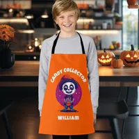 Cute Candy Collector Skeleton kids Halloween Apron